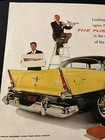 1956 Plymouth Belvedere Sport Sedan - Vintage Original Color Print Ad Wall Art