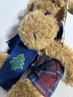 Stuffed Moose Stuffie First   Main Inc Plush Moose Christmas Doll Euc