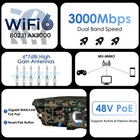 Dual Band Ax3000 Wifi 6 Extender Booster Outdoor Ip67 Weatherproof 6x Antennas