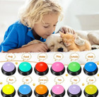 4 6 8pcs Pet Training Voice Buttons     30s Recordable Talking Buzzer Set-new