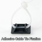 100pcs Self-adhesive Zip Tie Holder Cable Tie Mount Heavy Duty Stick On Wire Man