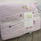 Pottery Barn Kids Galaxy Hearts Glow In The Dark Quilt  Twin   Pink Multi