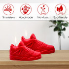 Sneaker Candle 100  Soy Wax Decorative Shoe For Home Decor  Living Small  Red 