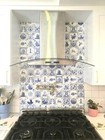 Ceramic The Amsterdam 2 Blue Delft Design Kiln Fired Ceramic Tiles 15 St 4 25 