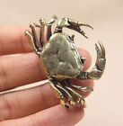 Brass Crab Animal Statue Small Sculpture Tabletop Figurine Home Decor Gifts