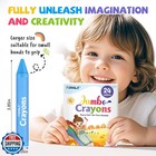 24 Colors Jumbo Crayons For Toddlers 1-3 washable non-toxic Crayon For Toddle