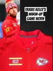 Travis Kelce Game Used Worn Kansas City Chiefs Nfl Warm Up Jacket Mahomes Swift