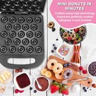 23 Mini Donut Maker Machine     Electric Maker  Black 