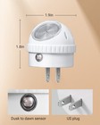 Dewenwils 6-pack Plug In Led Night Light With Dusk To Dawn Sensor 360   Rotating