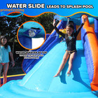 Inflatable Water Slide With Blower 13 8  Slide Puncture Resistant Material