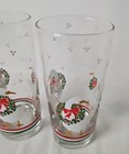 Christmas Goose And Wreath Libbey Mid Century High Ball Set Of 2 Libbey Glasses