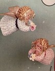 Vintage Lee Wards Sequin   Bead Push-pin Ornament Kit Christmas Angels Unusual 