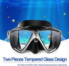 Panoramic Hd Snorkel Diving Mask-anti-fog tempered Glass with Nose Cover