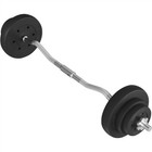 44lbs Barbell Weight Set Curl Bar With Weights Adjustable Weightlifting Home Gym