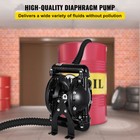 Air-operated Double Diaphragm Pump 1  Inlet Outlet Petroleum Fluids 35gpm