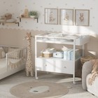 Baby Changing Table With Storage  White Baby Dresser With Changing Table Top    