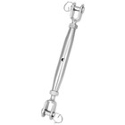 2 Pack 1 2in Closed Body Marine Turnbuckle 316 Stainless 11200lb Hook