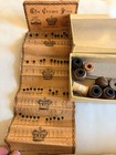 Antique Sewing Lot Crown Pins Germany J p Coats Thread Box Victorian Spools