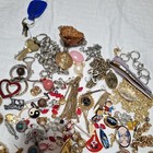 Vintage Junk Drawer Jewelry Jar Lot For Crafting Or Repurpose