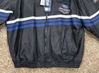 Vintage Essex Nascar Ford Racing Leather Embroidered Zip Up Jacket 2xl New Tags