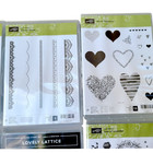Lot Of 10 Stampin Up Stamp Sets  Dies   Masks - Rubber   Cling