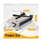 Guillotine Paper Cutter Heavy Duty 400 Sheet Capacity   paper Cutter 12 Inc