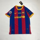 2011 Barcelona Final Home Retro Jersey Messi  10 Short Sleeve Vintage Blue Red