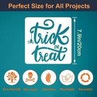 12 Pieces Halloween Stencils Reusable Plastic Theme 7 9 X In 