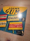 Vintage Sign 8x8 Inch Adams Gum