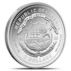 2025 1 Oz Proof Liberia Silver Pope Leo Xiv Coin  capsule  Coa 