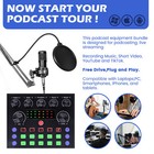 Podcast Equipment Bundle Home Studio Recording Kit Music Mixer Headphones Bm-800