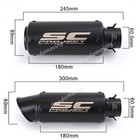 For Suzuki Drz400 2000-2024 Full System Exhaust Header Link Pipe Black Mufflers