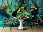 3d Tropical Jungle Birds Illustration Wall Murals Wallpaper Murals Wall Sticker