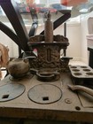 Mini Cast Iron Wood Cooking Stove Pots   Pans Antique Salesman Sample Cresent