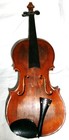 Antique French Music Art Violin Signed D  Salzar Wood Instrument String Bow Case