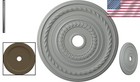 Exquisite Factory Primed Decorative Ceiling Medallion - 25 3 8  Diameter