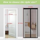 Heavy Duty Magnetic Screen Door Mesh Curtain Mosquito Net Bug Hands