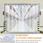 Freezer Strip Door Curtain Kit 6pcs 38  Width X 84  Height  0 08 Inch Thickne   