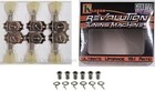 Kluson Revolution Locking Tuners 3x3 Pearloid Keystone Button Krgl-3-np Nickel