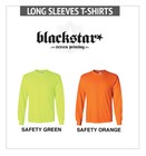 Custom Screen Printing 1-color Print Gildan Long Sleeve T-shirt Neon Work Safety