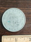 1896 United Snakes Of America In Bryan  We Trust  Free Silver Campaign Dollar