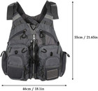 Fly Fishing Vest - Fishing Safety Life Jacket For Swimming  Sailing  Boating  Ka