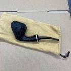 New Tom Eltang Smoking Pipe Freehand Sandblasted Made In Denmark With Bag
