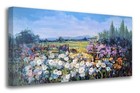  Flower Canvas Wall Art Rustic Floral 58l  X 29w  Rustic Floral Colorful Fields