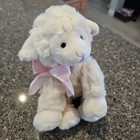 Russ Berrie Pascale Lamb Plush Stuffed Animal White Soft 8 Inch