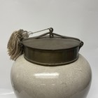 Vtg Large 14 5  Chinese Crackle Glaze Porcelain Vase Crackleware W makers Mark 