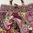 Vera Bradley Berry Paisley Tote Bag Purse Quilted Floral Print Shoulder Handbag
