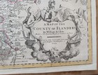 1720s William De L isle Antique Map County Of Flanders John Senex London