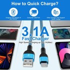 Usb C S25 Ultra Charger Cable Fast Charging Car Cord 6ft For 6 Feet 