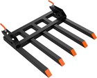 48 Inch Clamp-on Debris Forks For Tractor Bucket 5-tine Loader Bucket Attachment